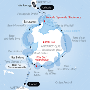 Komutan Charcot ile Antarktika'nın etrafını dolaşmak: rezervasyonlar açık