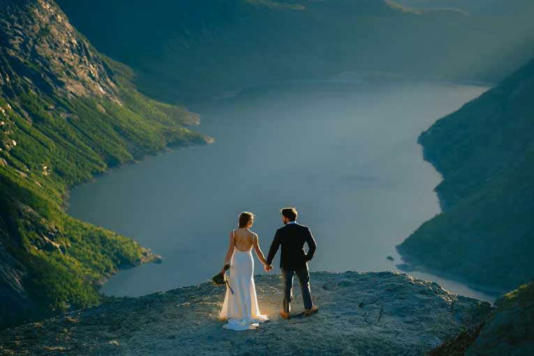 Zirvedeki düğünler: Norveç fiyortları dünyanın sunağı haline geldiğinde